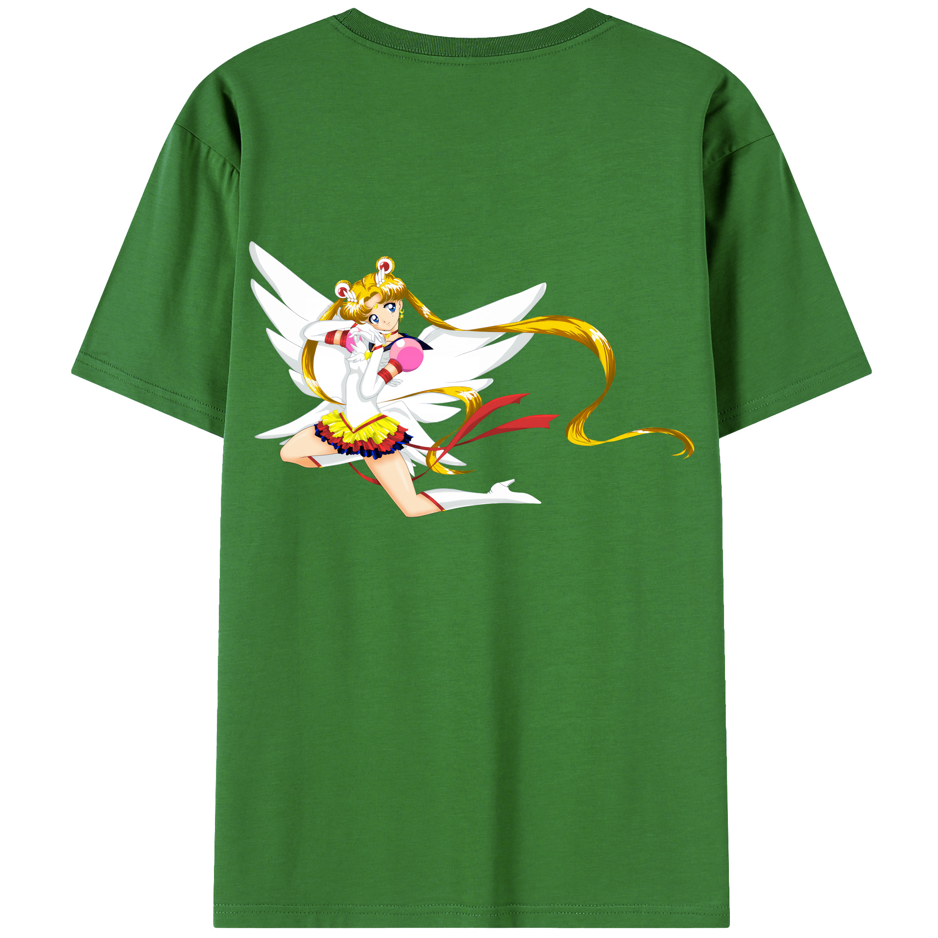 （画像用） 美少女戦士セーラームーン 月野 うさぎ つきの うさぎ Sailor Moon Tsukino Usagi レディース半袖Tシャツ(バックプリント)